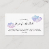 Romantische Nachfrage nach Cloud-Brautparty Begleitkarte (Vorderseite)