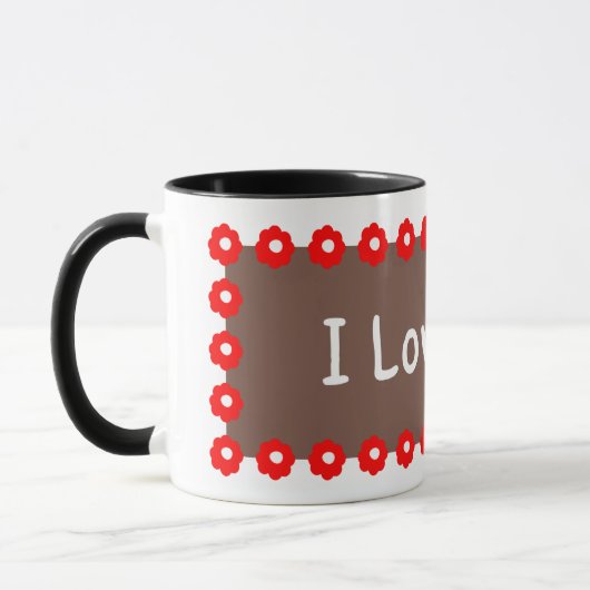 Romantische Nachricht Tasse (Links)