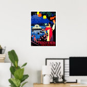 Romantische Nacht an der französischen Riviera, Ja Poster (Heimbüro)