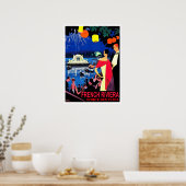 Romantische Nacht an der französischen Riviera, Ja Poster (Küche)
