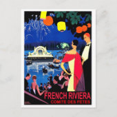Romantische Nacht an der französischen Riviera, Vi Postkarte (Vorderseite)