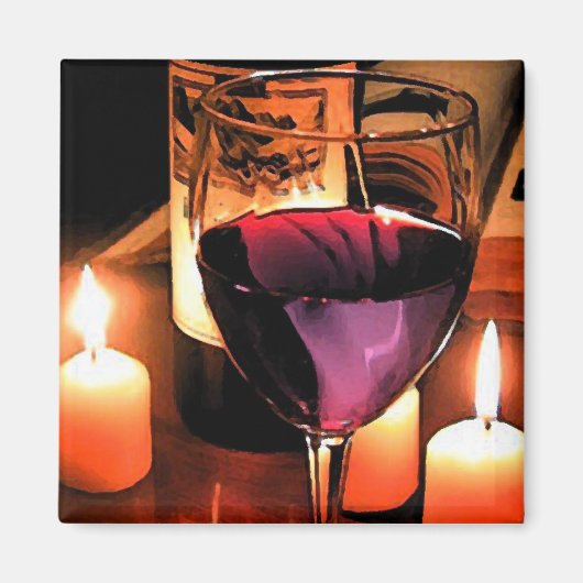 Romantische Nacht Magnet (Vorne)