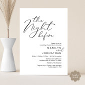 Romantische Nacht vor Hochzeit Probe Dinner Einladung