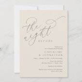 Romantische Nacht vor Hochzeit Probe Dinner Einladung (Vorderseite)