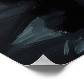 Romantische Nacht Wandern im Rain Art Poster (Ecke)