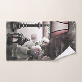 Romantische Nächte mit Peony Blume & Candle Badhandtuch Set (Handtuch)