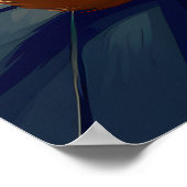 Romantische Nachtstadtkulisse Poster (Ecke)