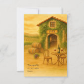 Romantische Napa-Täler Rustikale Hochzeit RSVP Karte (Vorderseite)