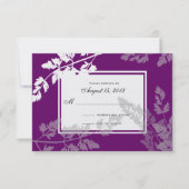 Romantische Natur/ Hochzeitsaktionskarte RSVP Karte (Vorderseite)