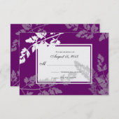 Romantische Natur/ Hochzeitsaktionskarte RSVP Karte (Vorne/Hinten)