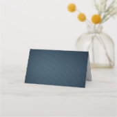 Romantische Navy und rosa Blume Platzkarte (Rückseite)