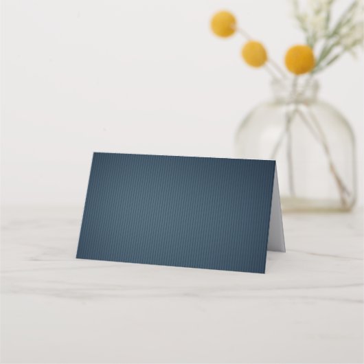 Romantische Navy und weiße Blume Platzkarte (Rückseite)