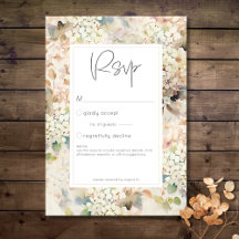 Romantische neutrale Vintage Hydrangeas-Hochzeit