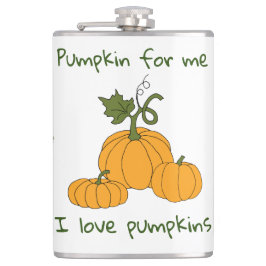 Romantische Niedliche Orangenkürbis Flachmann