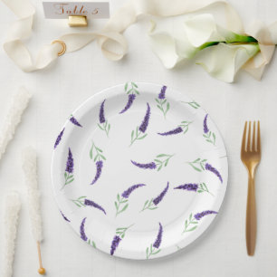 Romantische Niedliche Provence Geburtstagspapier-T Pappteller