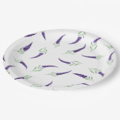 Romantische Niedliche Provence Geburtstagspapier-T Pappteller (Schrägansicht)