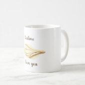 Romantische Niedliche Wasserfarbe Seatime Muschel Kaffeetasse (VorderseiteRechts)