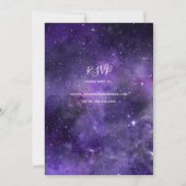 Romantische Night Sky Starlight Lila mit UAWG Einladung (Rückseite)