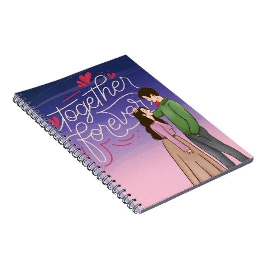 Romantische Notebook-Abdeckung mit Niedlichem K-Dr Notizblock (Rechte Seite)