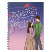 Romantische Notebook-Abdeckung mit Niedlichem K-Dr Notizblock (Vorderseite)