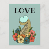 Romantische Octopus-Liebe Postkarte (Vorderseite)