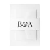 Romantische Oldtimerhochzeit Einladungsbanderole (Vorderseite Beispiel)