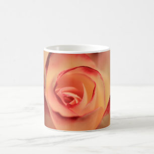 Romantische Orangefarbene Rose Kaffeetasse