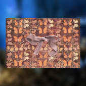 Romantische Orangefarbene Schmetterlinge und Gold  Seidenpapier