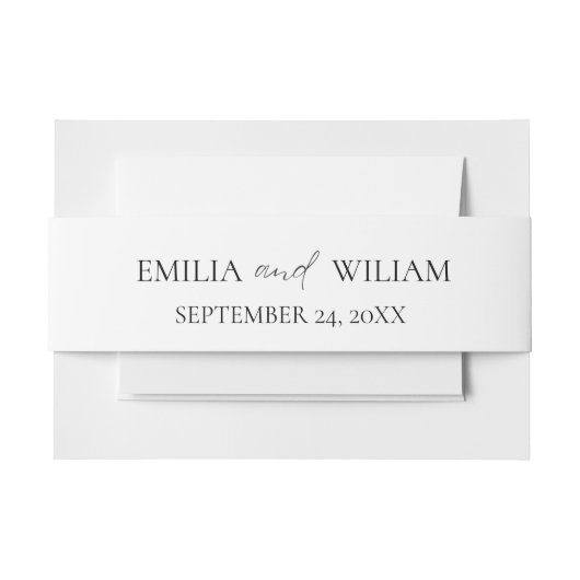 Romantische Orangen-Zitrushochzeit Einladungsbanderole (Vorderseite Beispiel)