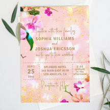 Romantische Orchid Bouquet Elegante Hochzeit