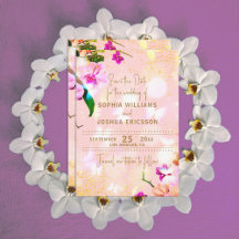 Romantische Orchid Bouquet Elegante Hochzeit
