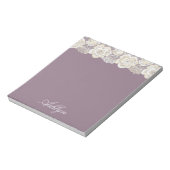 Romantische Orchidee Lila floral Notizblock (Rotiert)