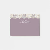 Romantische Orchidee Lila floral Post-it Klebezettel (Vorderseite)