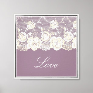 Romantische Orchidee Lila Liebe Leinwanddruck