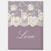 Romantische Orchidee Lila Liebe Magnet (Vorderseite)