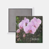 Romantische Orchideen Magnet (Vorderseite/Rückseite)
