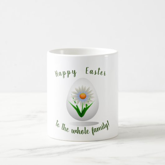 Romantische Osterfeier für Sie Minimalistische Blu Kaffeetasse (Mittel)