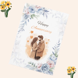 Romantische Paare feiern zum Jubiläum Einladung