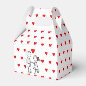 Romantische Paare Gefallen oder Geschenkboxen Geschenkschachtel (Rückseite)
