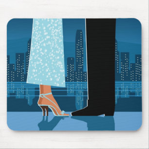 Romantische Paare in der Stadt Mousepad