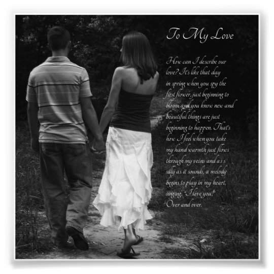 Romantische Paare Zu Meiner Liebe Fotodruck Zazzle De