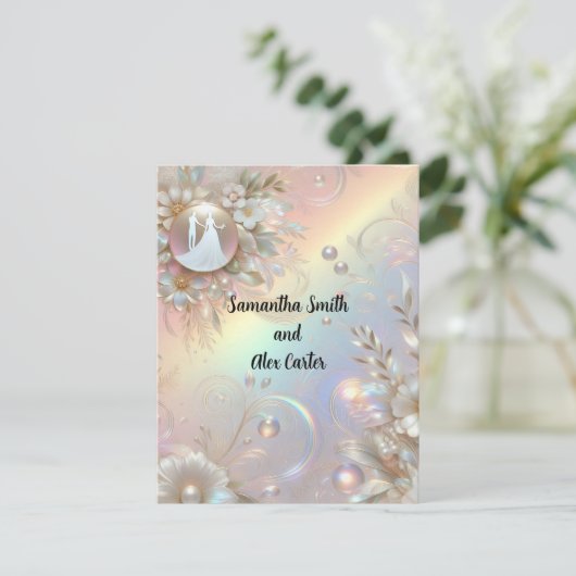 Romantische Paarung Einladung (Stehend Vorderseite)