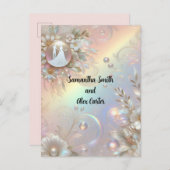 Romantische Paarung Einladung (Vorne/Hinten)