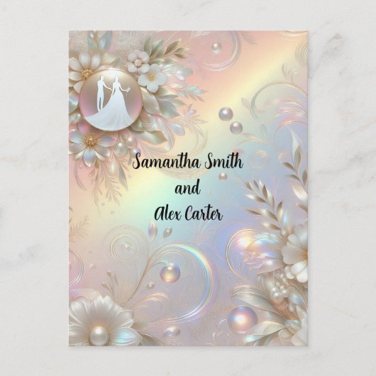 Romantische Paarung Einladung (Vorderseite)