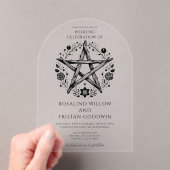 Romantische Pagan Wicca Hochzeit Acryleinladungen (Insitu (Handheld))