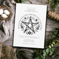 Romantische Pagan Wicca Hochzeit