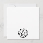 Romantische Pagan Wicca Hochzeit Einladung (Rückseite)