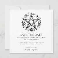 Romantische Pagan Wicca Hochzeit Einladung