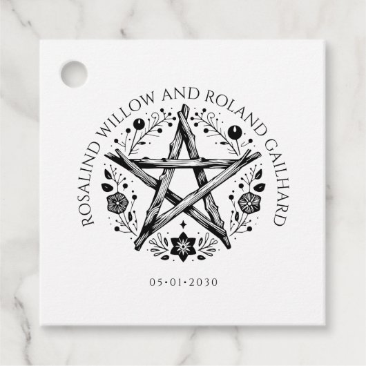 Romantische Pagan Wicca Hochzeit Geschenkanhänger (Vorderseite)
