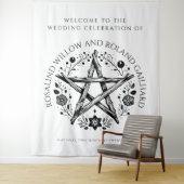 Romantische Pagan Wicca Hochzeit Wandteppich (Beispiel)